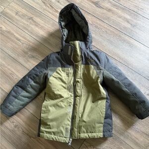 Under Armour Kids Olive and Gray Jacket (2 coats in 1)